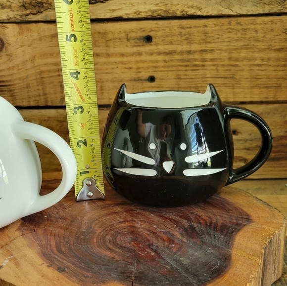 Coffe‎ or tea kitten's mug  white and black. - Picture 8 of 9